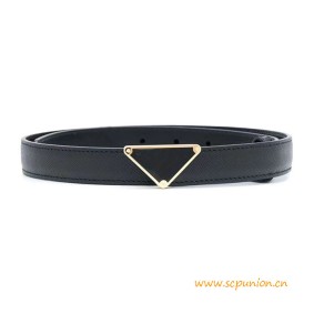 Great Quality Black Leather Belt 3CM Width