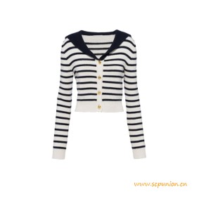 Great Quality Cashmere Cardigan White Blue Long Sleeves