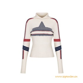 Great Quality Stand Collar Sweater Three-Tone Star